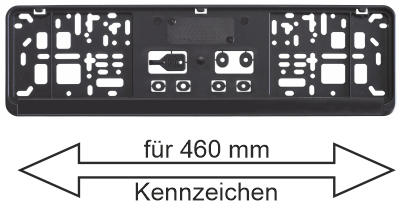Nummernschildverstärker für 460 mm Kennzeichen Nummernschildverstärker für 460 mm Kennzeichen