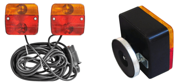 Leuchtenset f�r Anh�nger auf Magnet