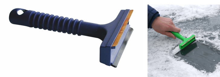 Eiskratzer mit Messingblatt Eiskratzer mit Messingblatt