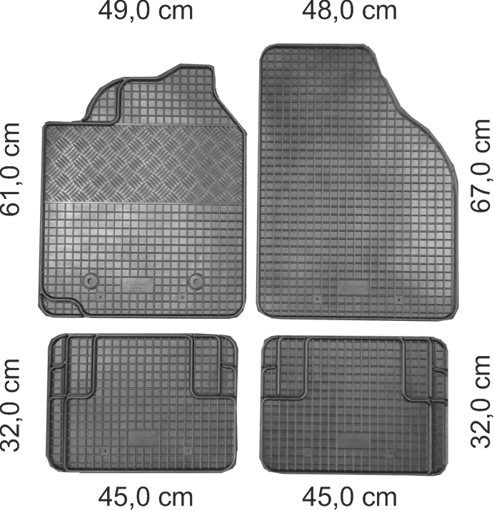 Gummifu�matten Universal Gr. 3