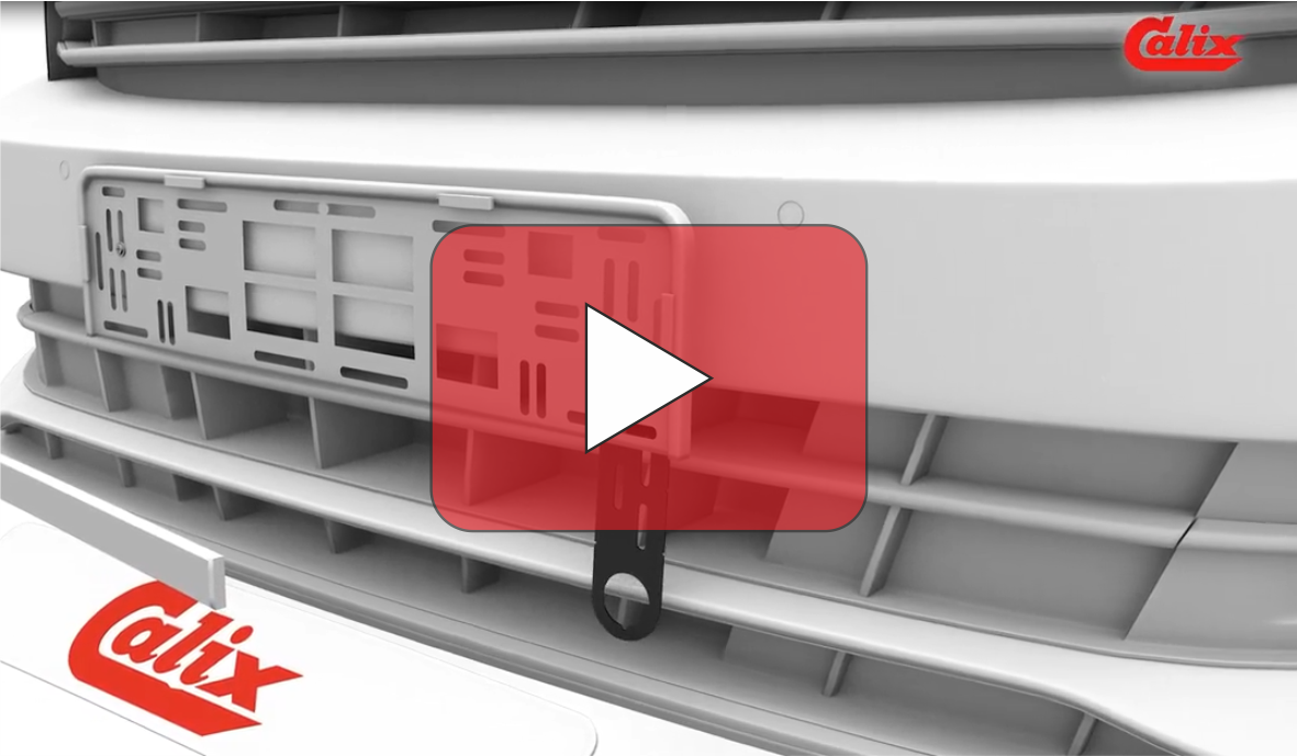 Anwendungsanimation Calix Montageb�gel Nummernschild